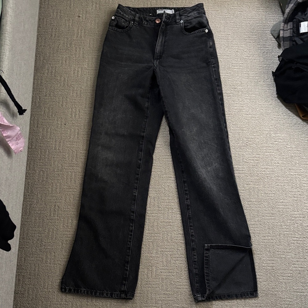 Garage Black Straight Leg Jeans for Women